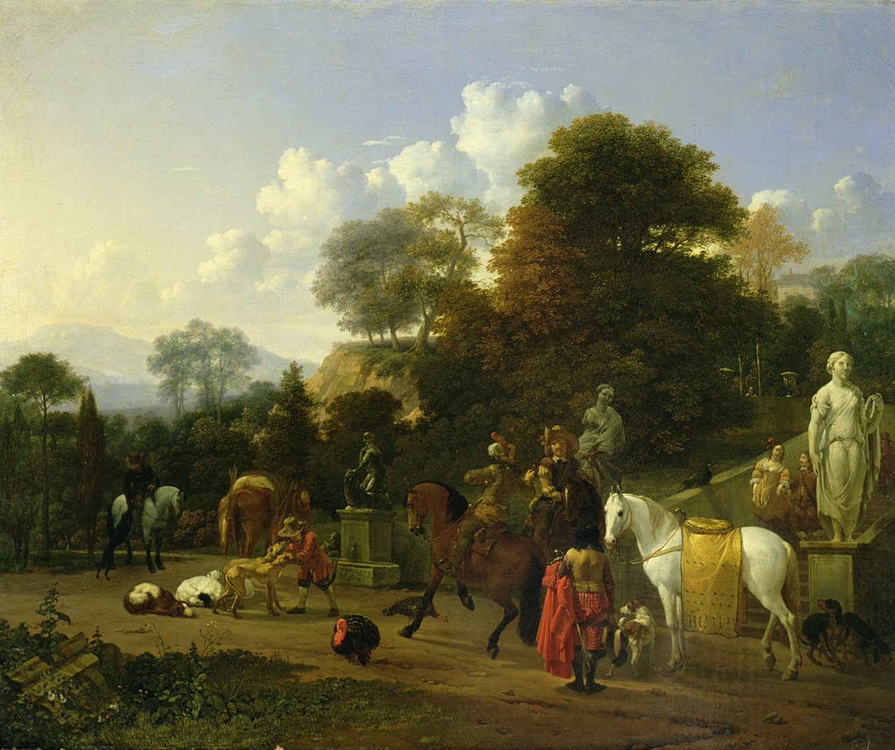 Etter jakten, 1664 av Karel Dujardin