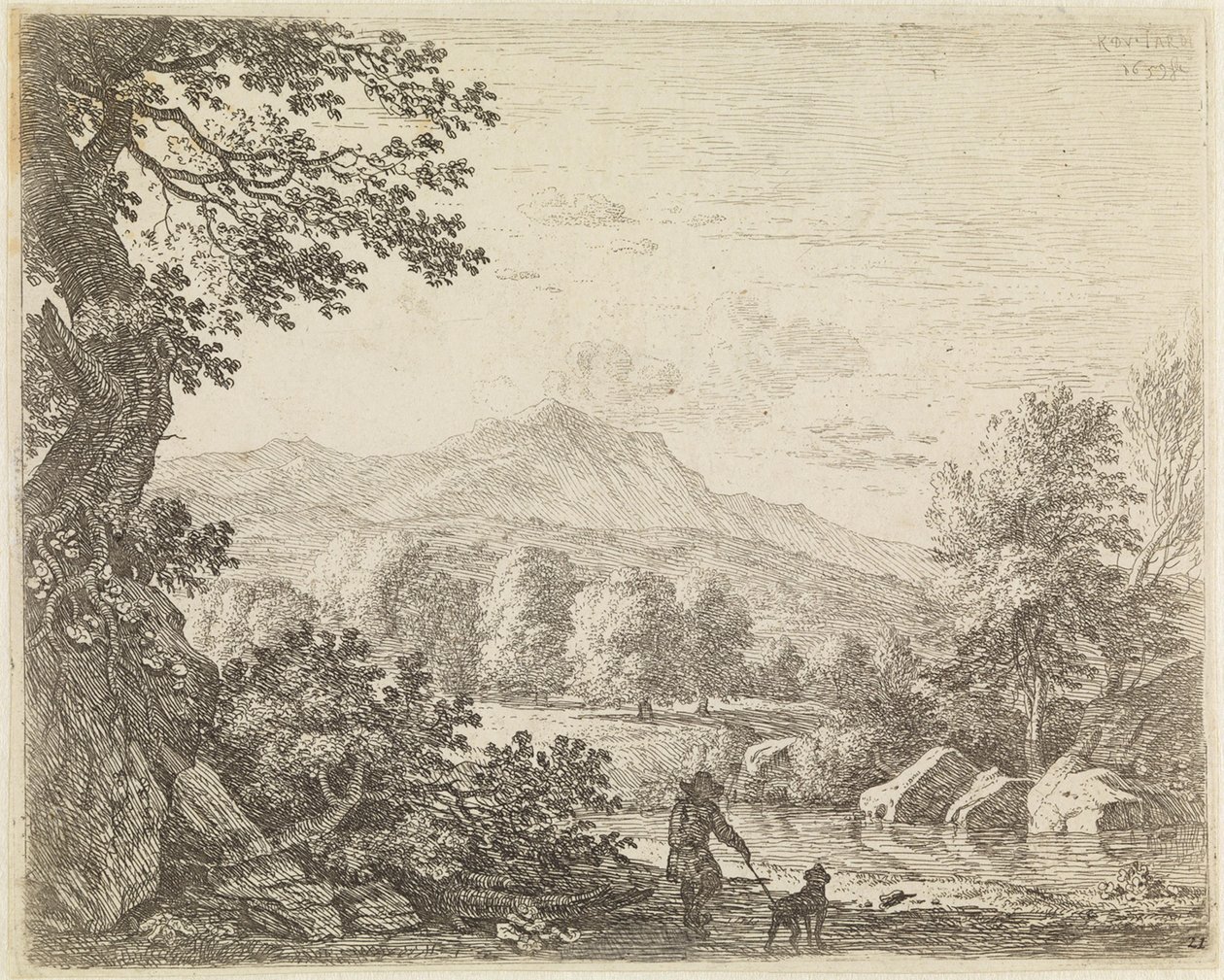 Mannen med hunden av Karel Dujardin
