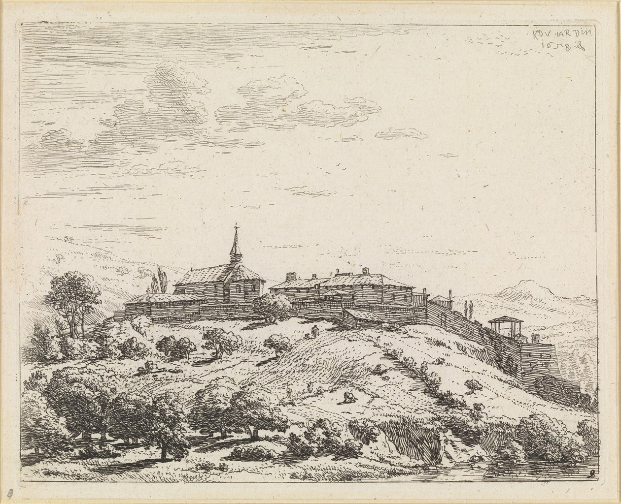 Landsby på en høyde av Karel Dujardin