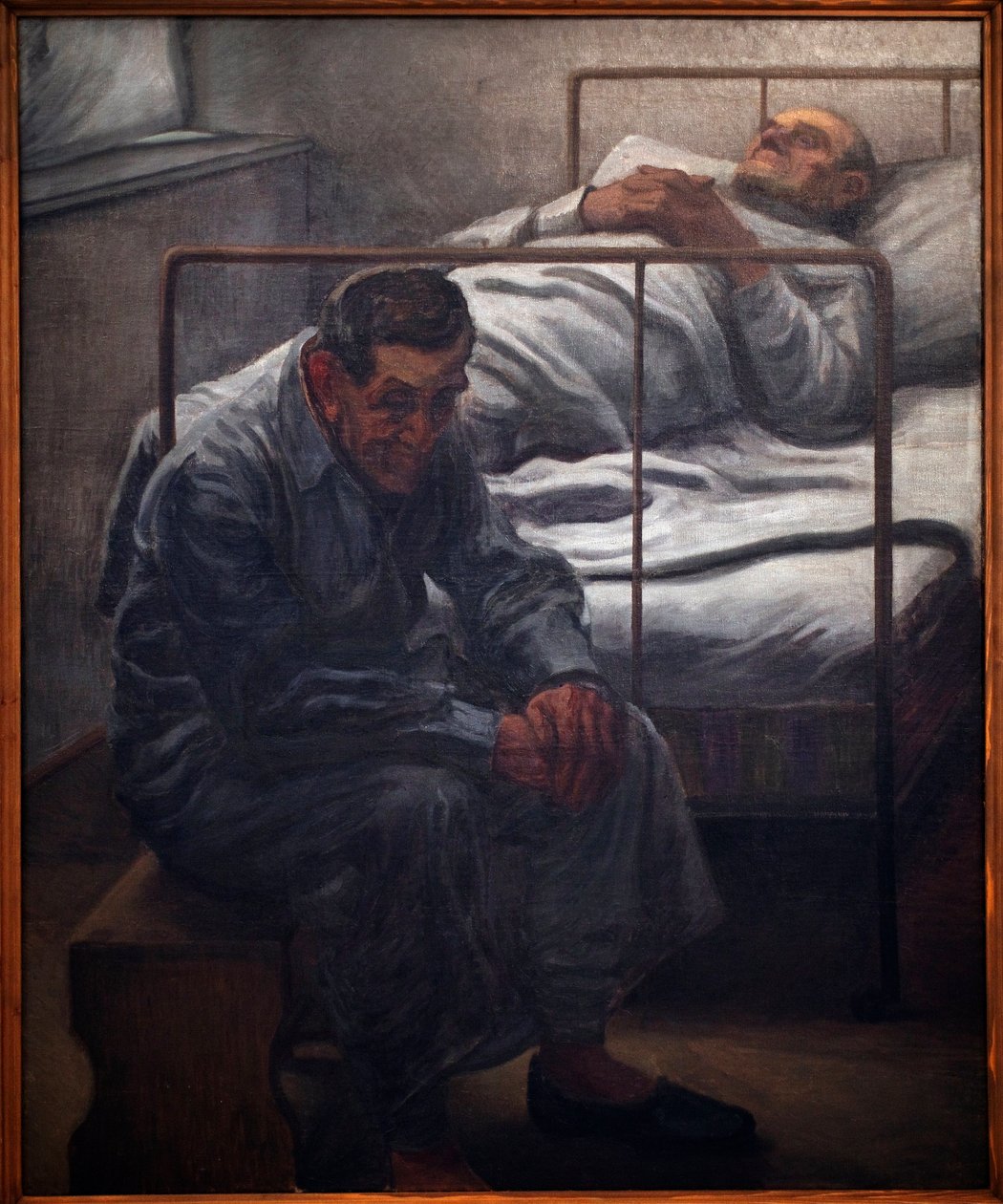 Sykehus. Maleri av Karel Myslbek (1874-1915), Olje på lerret 1910. Tsjekkisk kunst 20. århundre. Veletrzni-palasset (Messepalasset), Praha (Tsjekkia). av Karel Myslbek