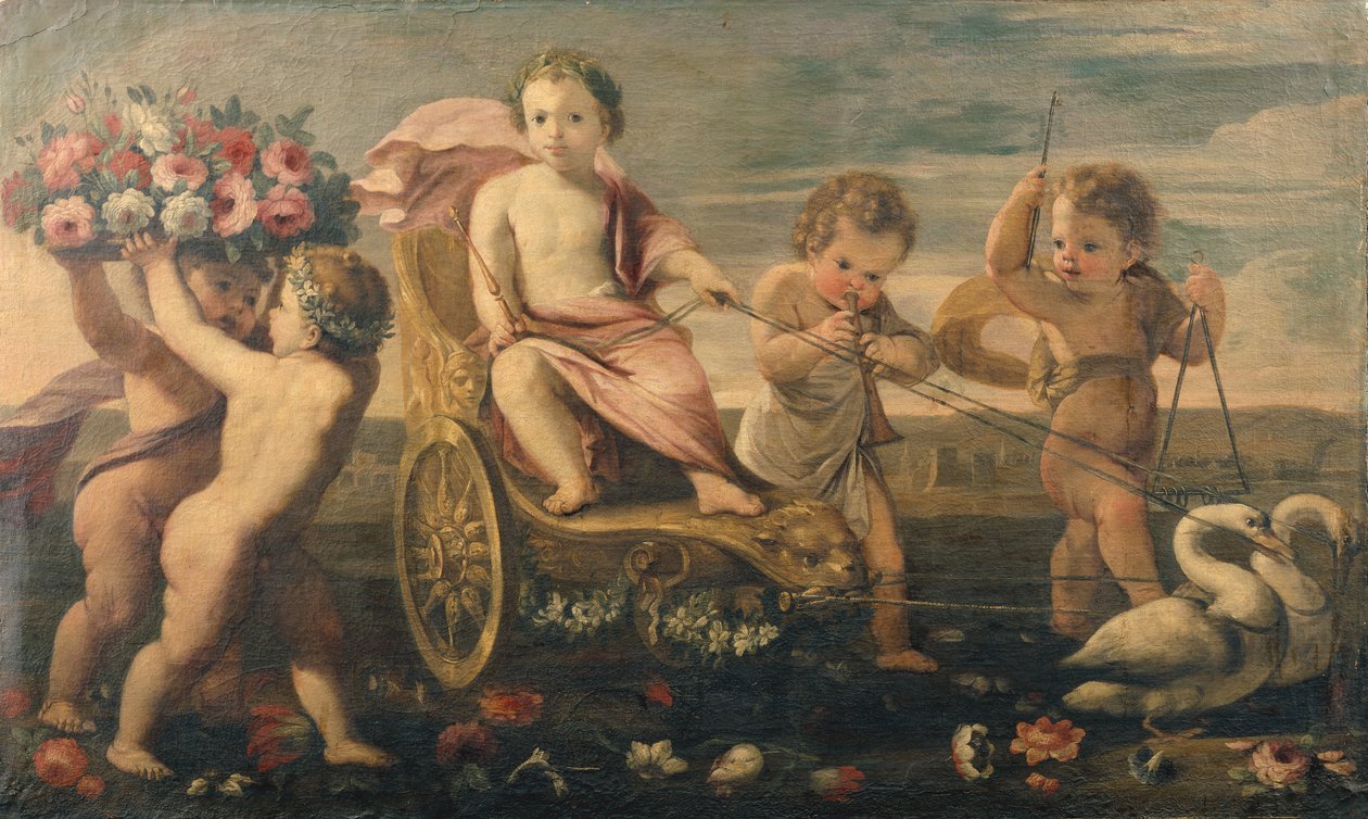 The Triumph of Cupid (olje på lerret) av Karel Philips (Circle of) Spierincks