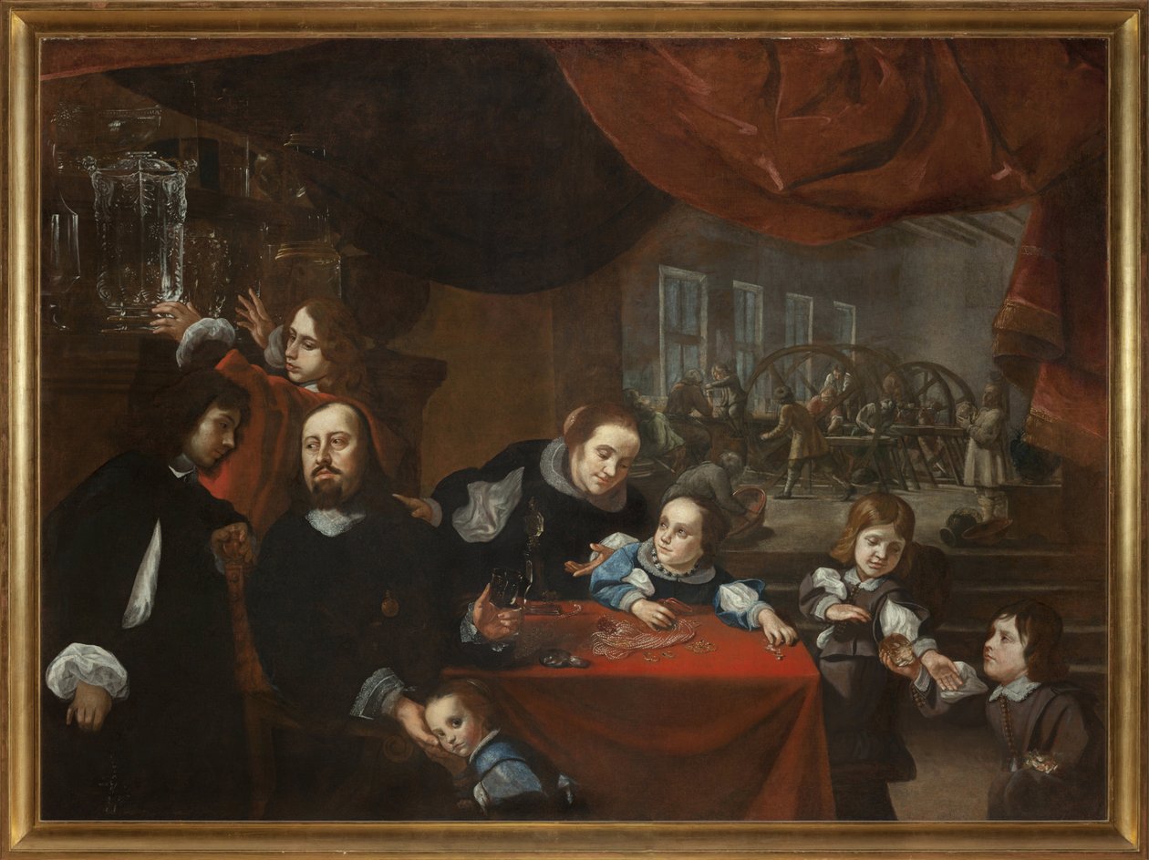 Dionysius Miseroni (1607-1661) og hans familie av Karel Škréta