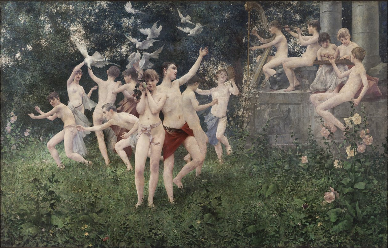 Festival of Spring Allegoric Scene av Karel Vitezslav Masek