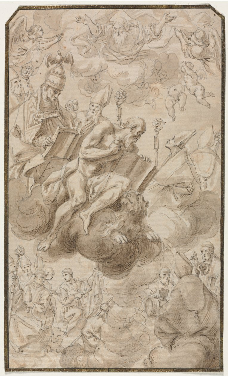 Himmelfart av Saint Hieronymus, 1600-tallet. av Karel Škréta