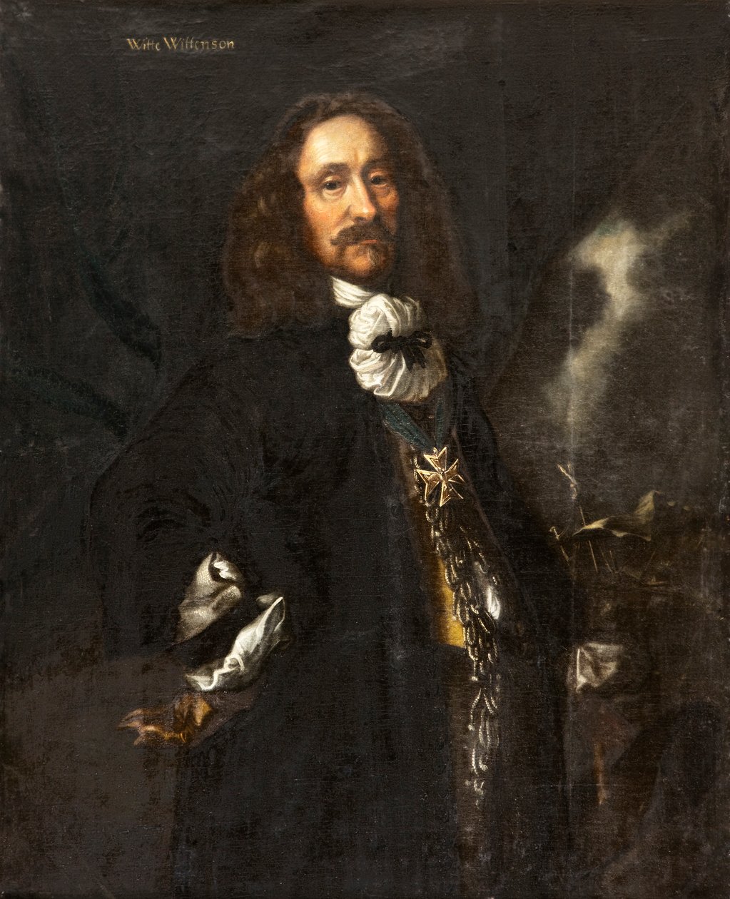 Portrett av admiral Witte Corneliszoon de With 1599-1658, ca 1657-1658. av Karel van Mander III
