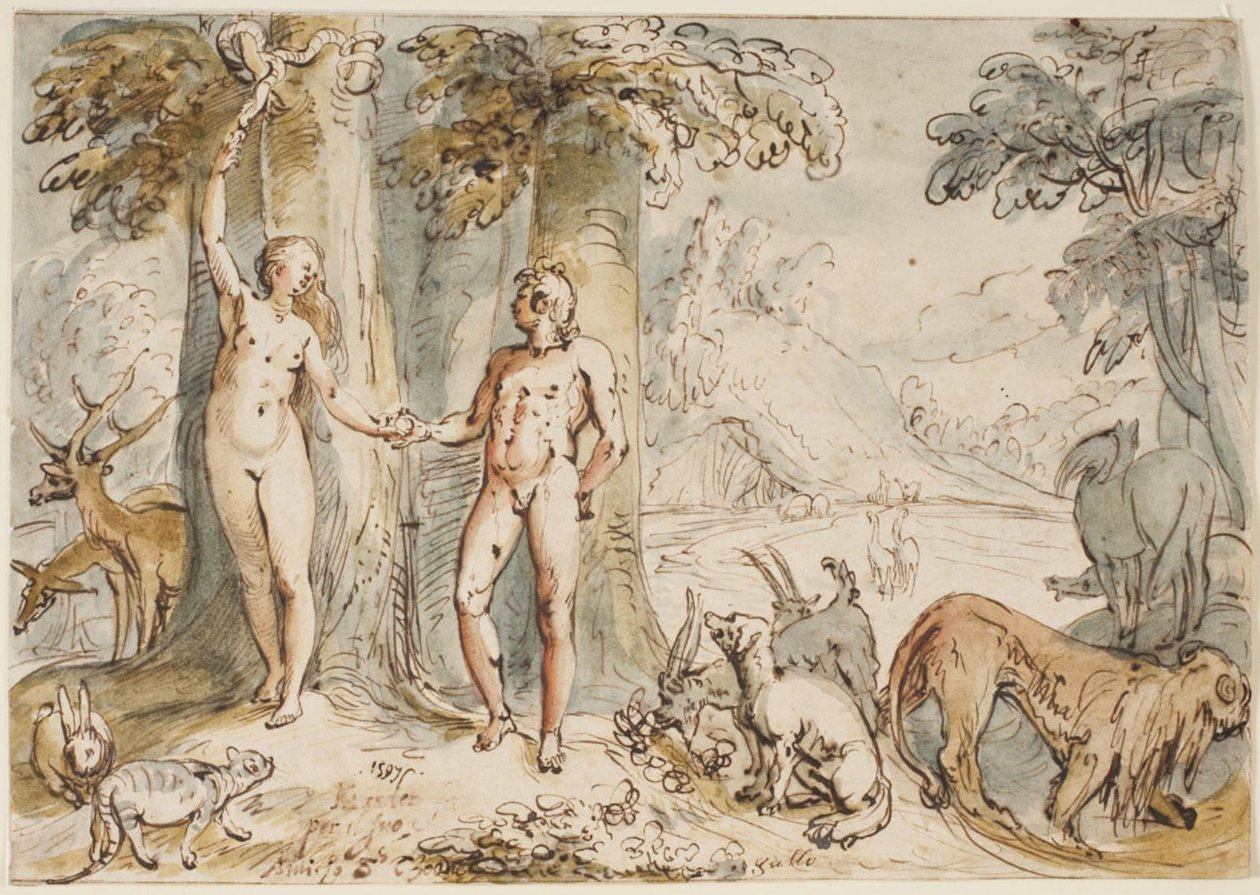 Menneskets fall av Karel van Mander I