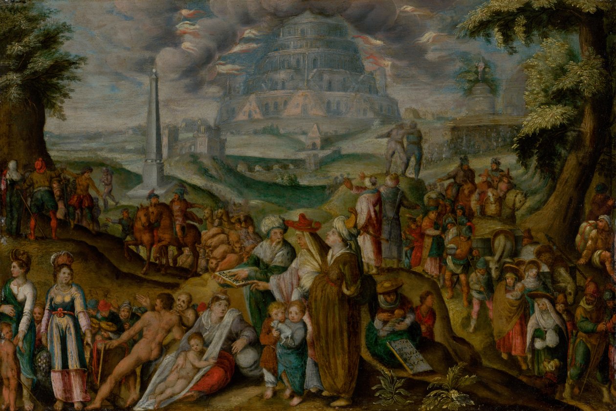 Tungeforvirringen, 1600-tallet. av Karel van Mander the Elder