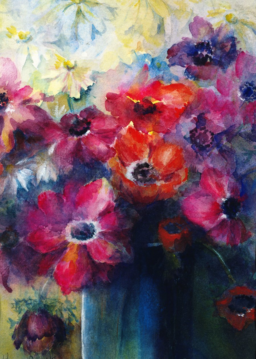 Caen Anemoner med tusenfryd av Karen Armitage