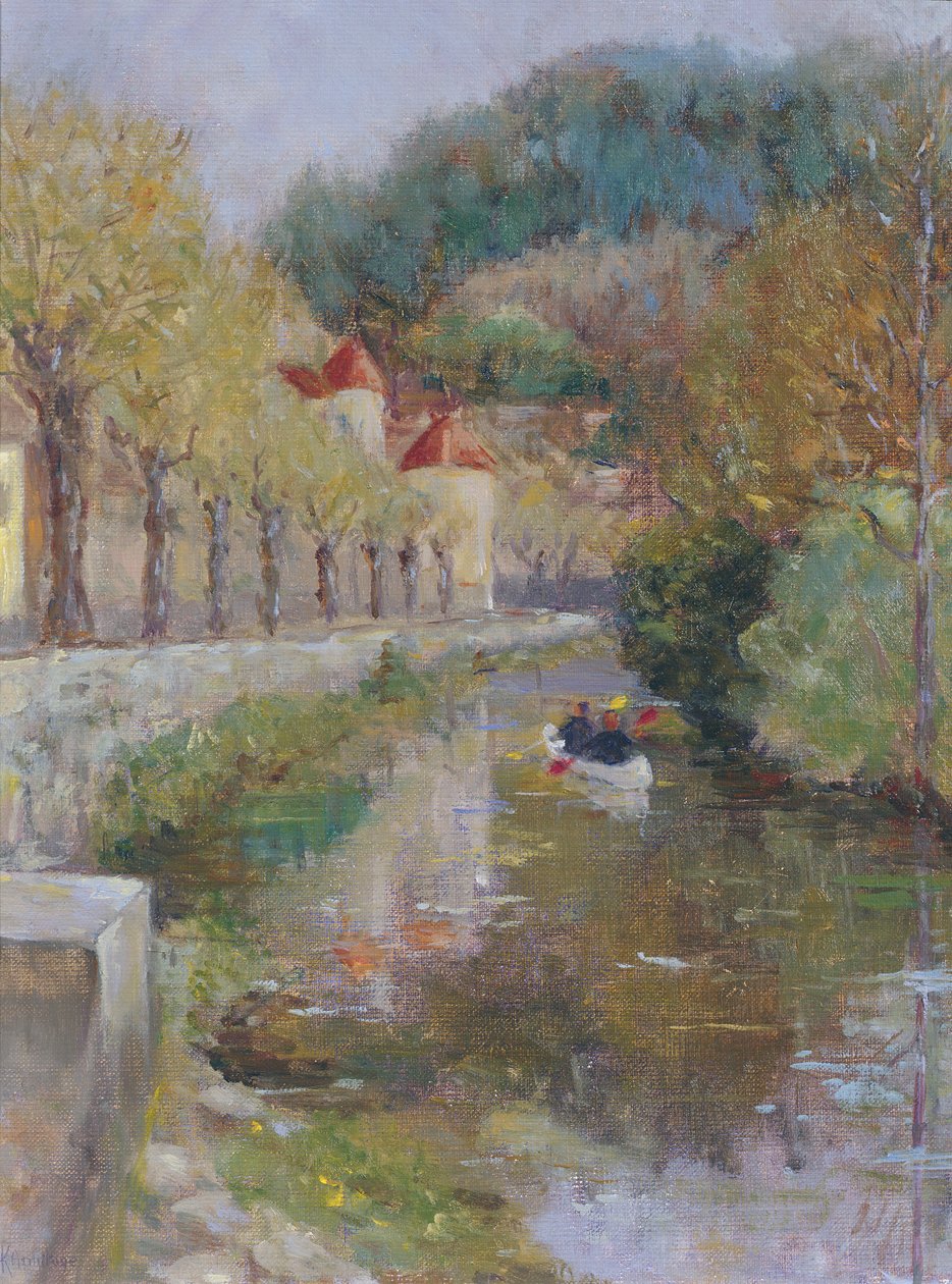 Kanalen ved Noyers, Burgund, 2002 av Karen Armitage
