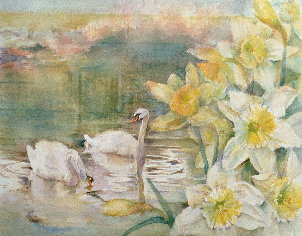 Svaner ved Hurst av Karen Armitage
