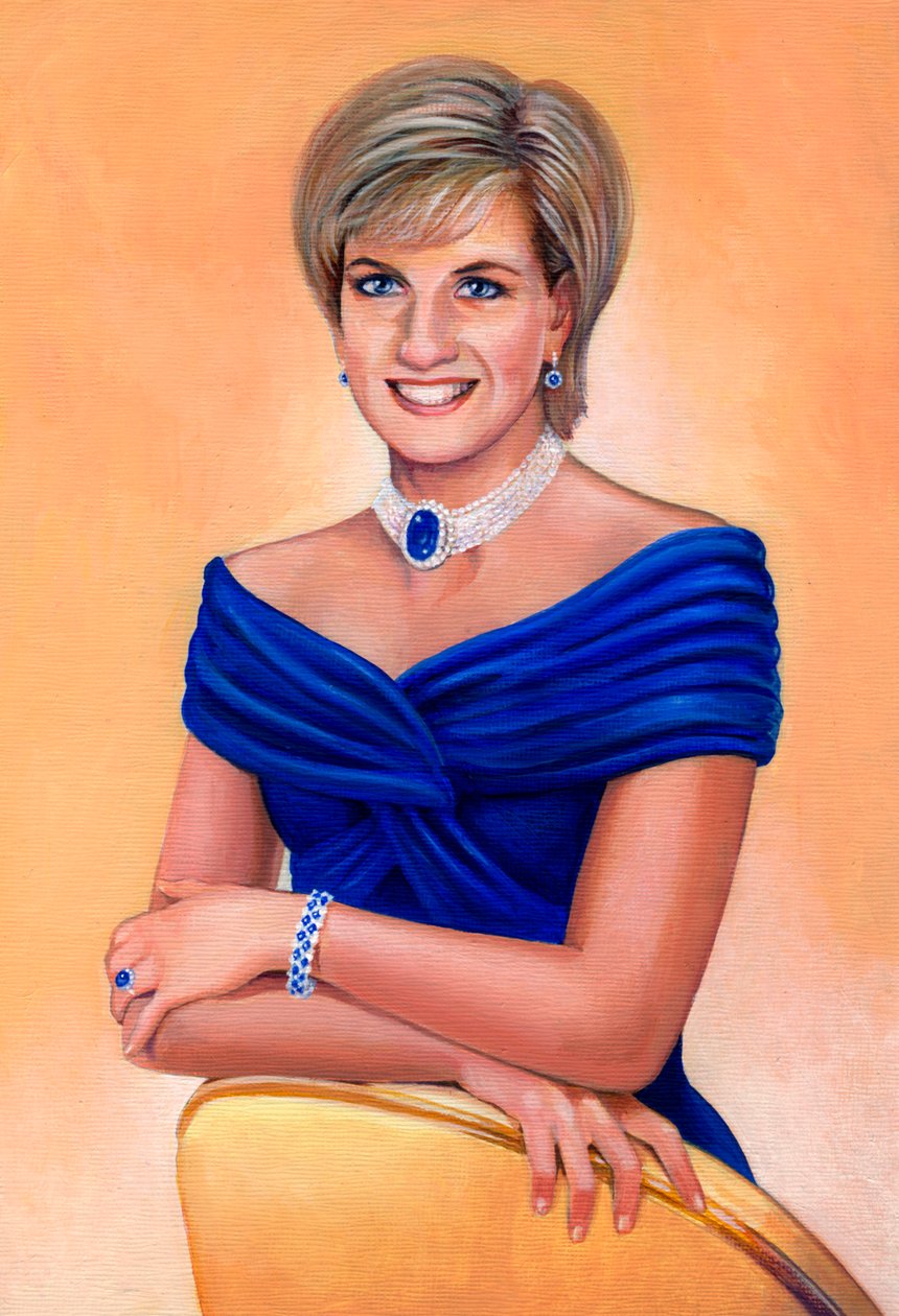 Hennes Kongelige Høyhet Prinsessen av Wales Diana Frances, født Spencer, 1961-1997, 2013. av Karen Humpage