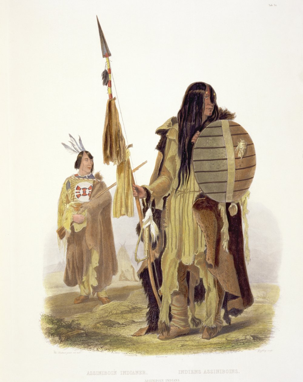 Assiniboin-indianere, plate 32 fra bind 2 av 