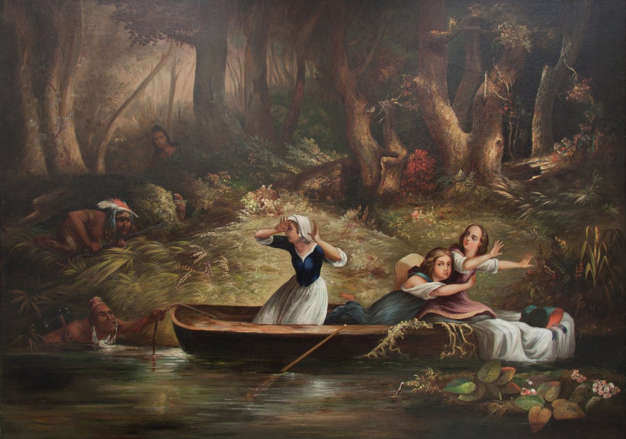 Fangst av Calloway Girls og Jemima Boone av Karl Bodmer