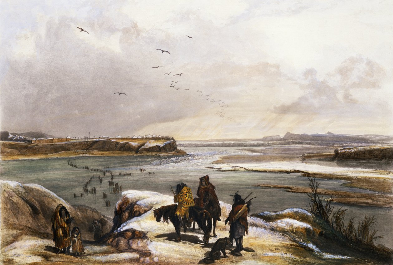 Fort Clark på Missouri, februar 1834, plate 15 fra bind 2 av 