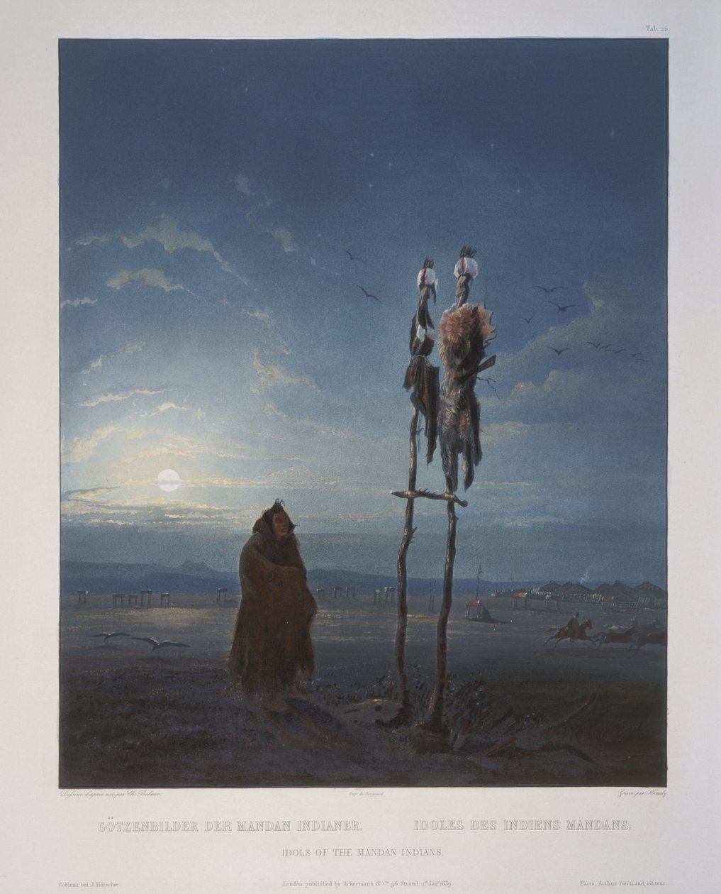 Idoler fra Mandan-indianerne av Karl Bodmer