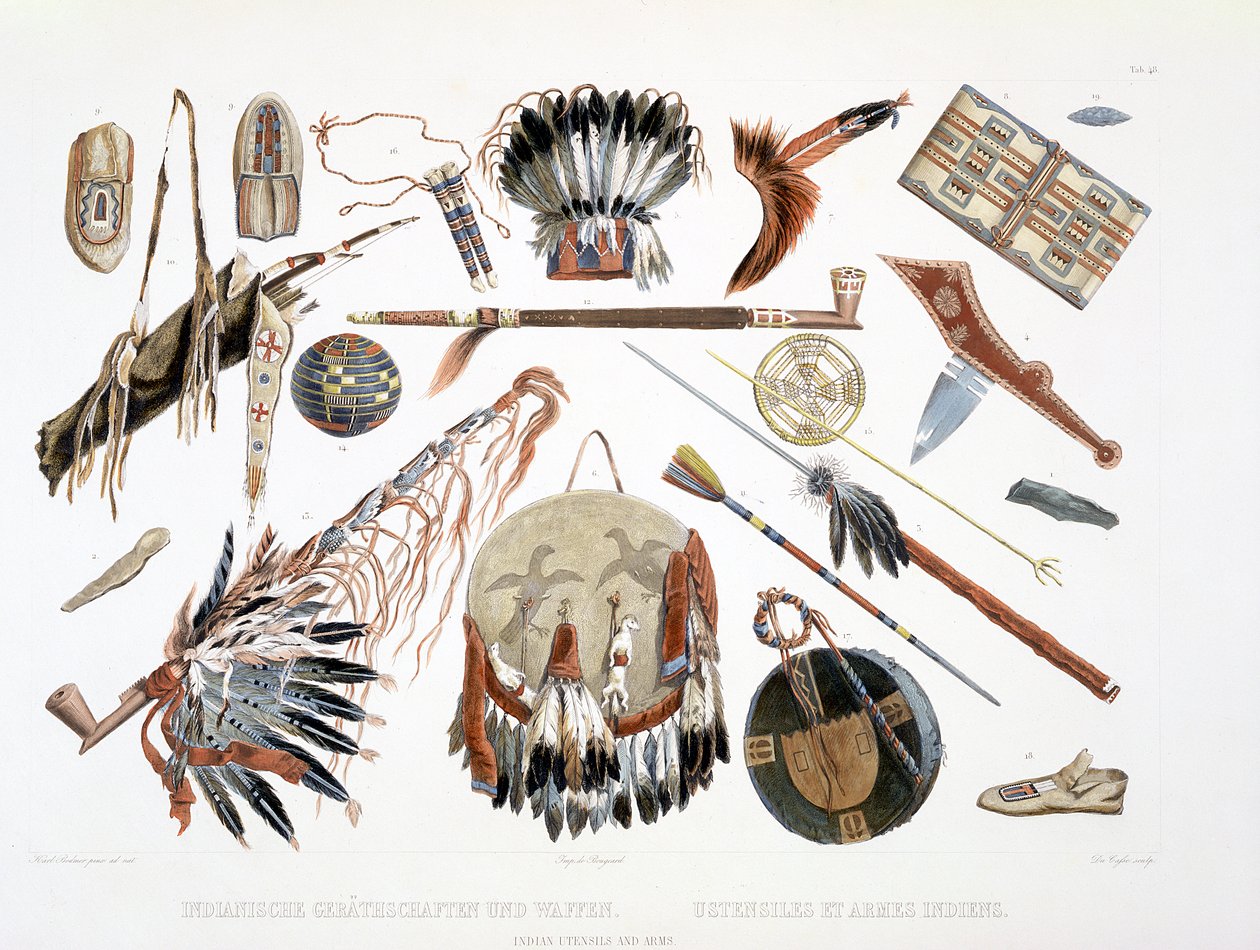 Indian Utensils and Arms, plate 48 fra bind 2 av 