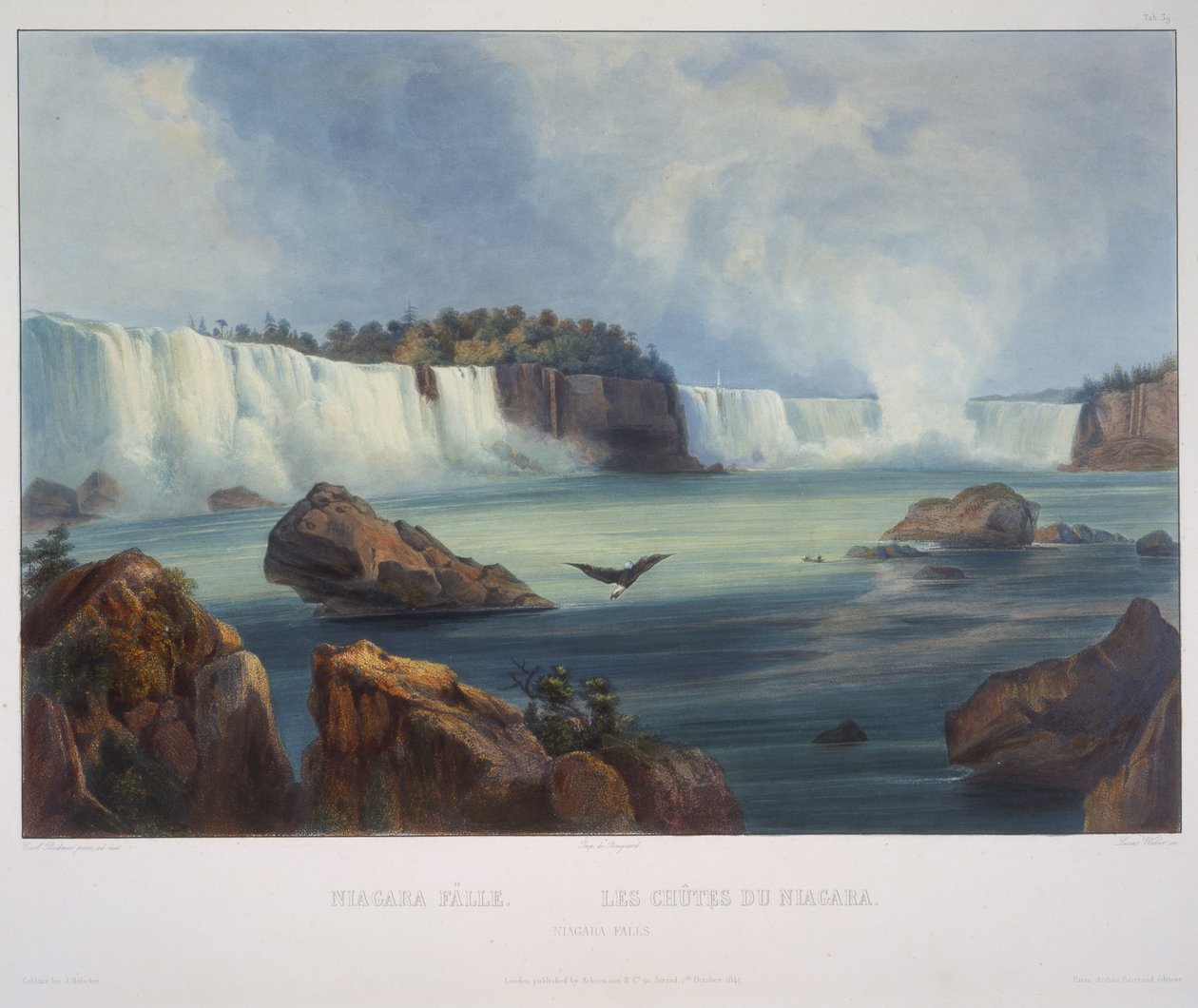 Niagara Falls av Karl Bodmer