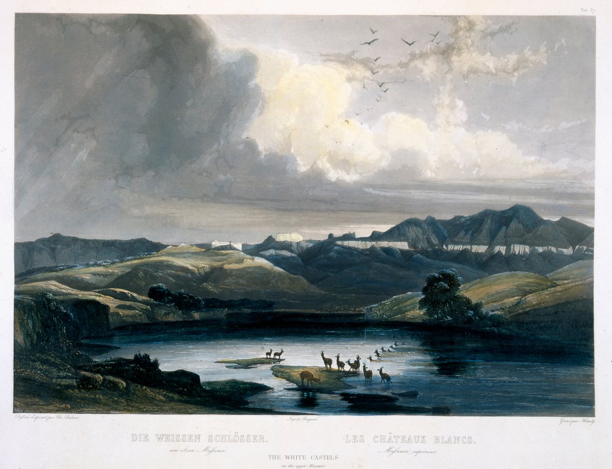 The White Castles on the Upper Missouri, plate 37 fra bind 2 av 
