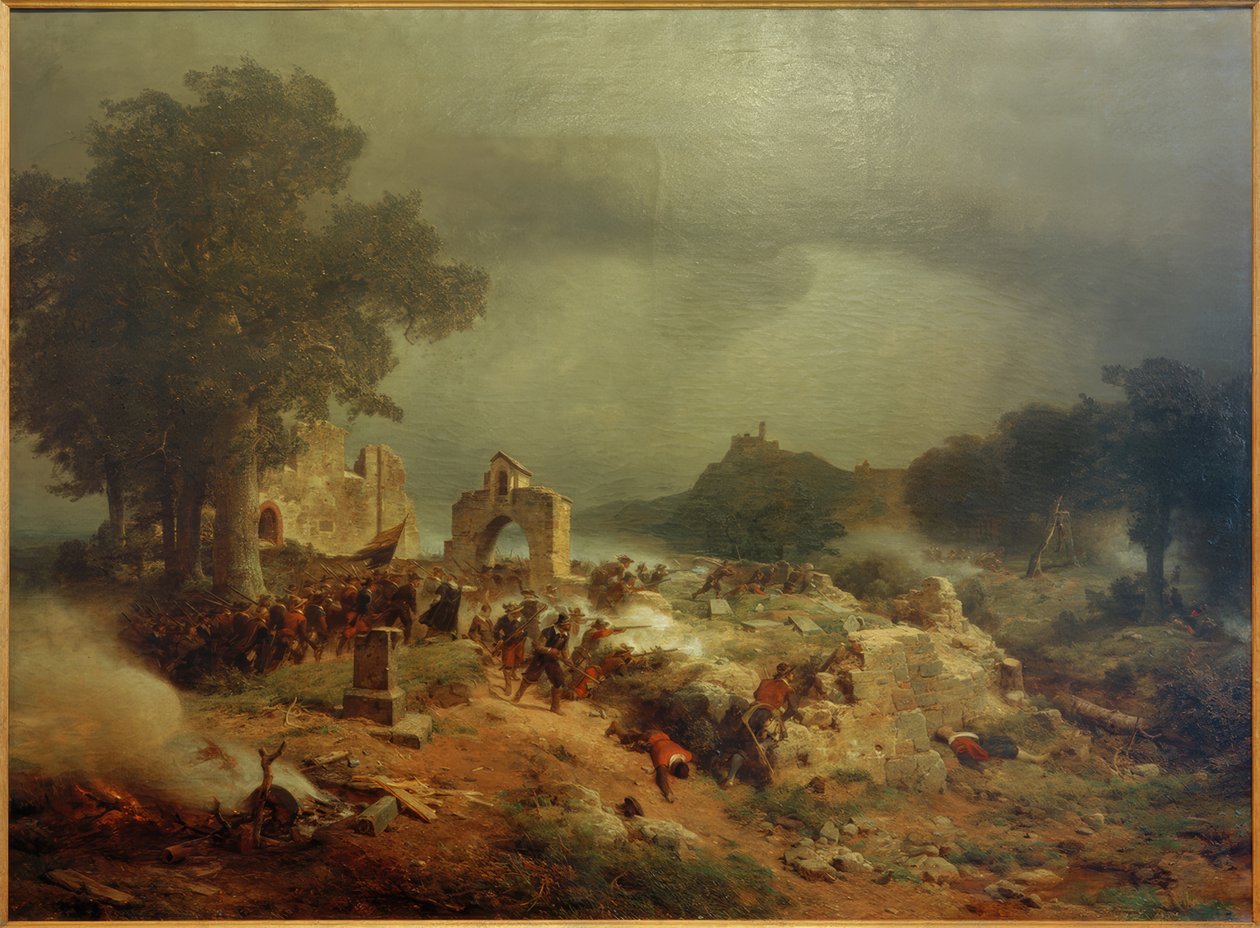 Landskap fra trettiårskrigen av Carl Friedrich Lessing