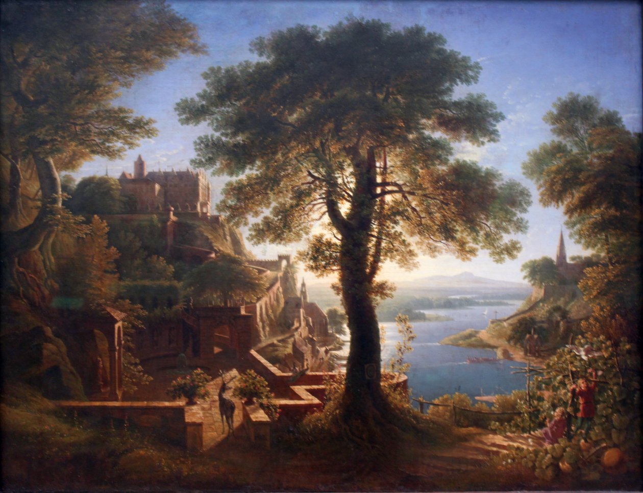 Slottet ved elven av Karl Friedrich Schinkel
