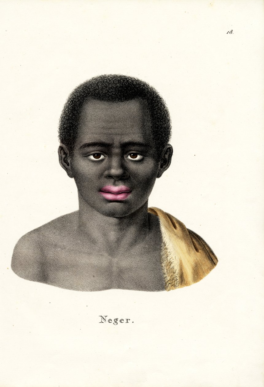 Svart mann, 1824 av Karl Joseph Brodtmann