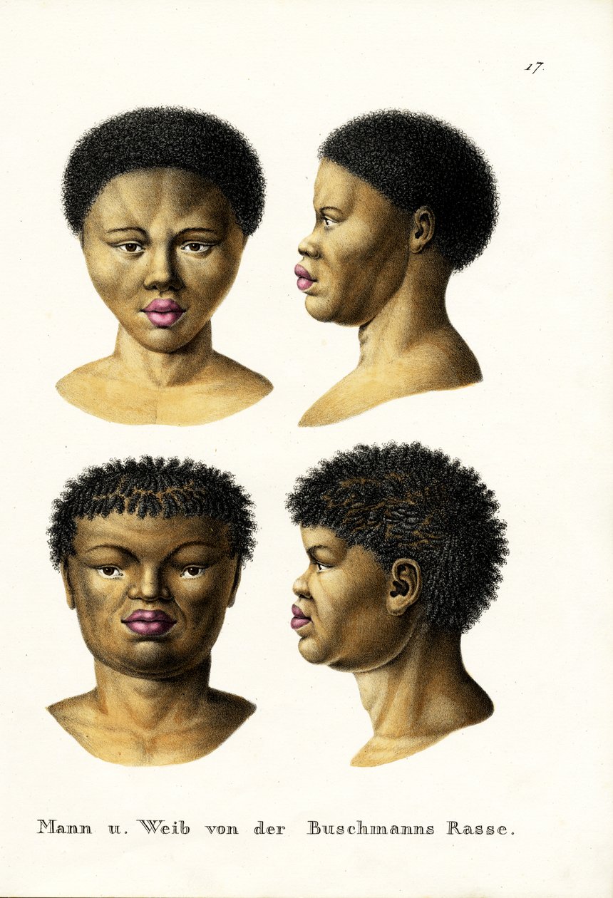 Bushmen, 1824 av Karl Joseph Brodtmann
