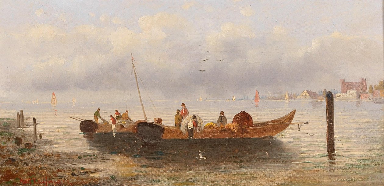 Fiskere ved kysten av Karl Kaufmann