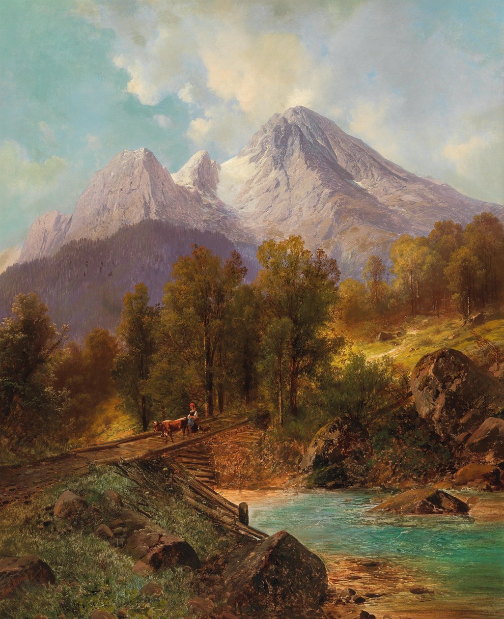 Watzmann nær Berchtesgaden av Karl Millner