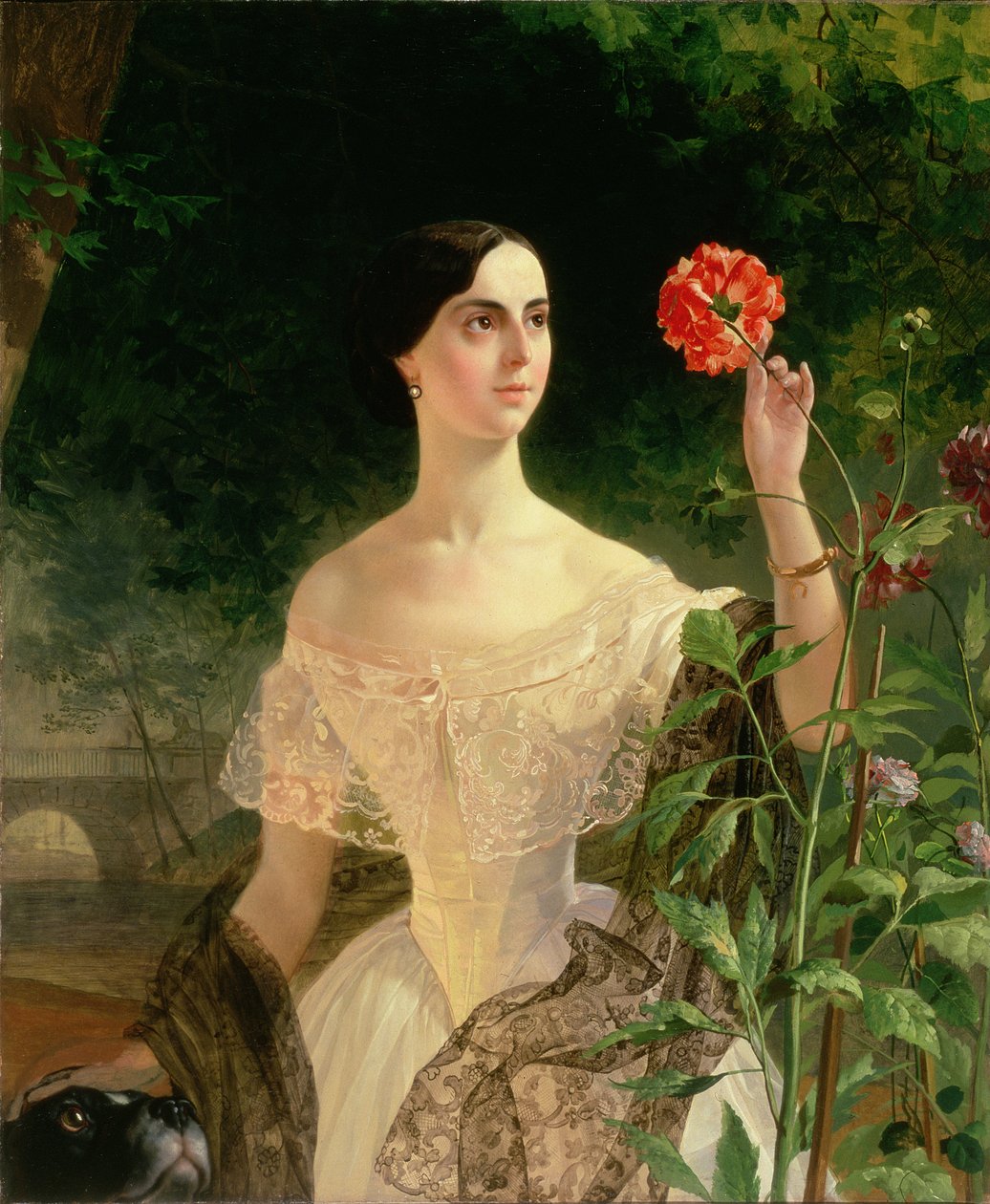 Portrett av Sofia Andreevna Shuvalova (1829-1912), 1849 av Karl Pavlovich Bryullov