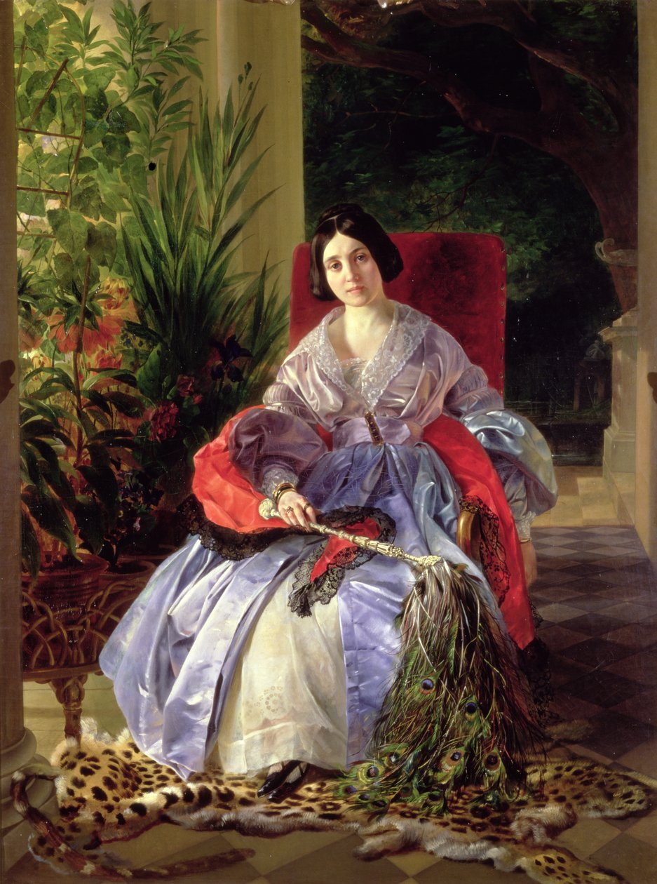 Portrett av prinsessen Elizaveta Pavlovna Saltykova (1802-63) 1841 av Karl Pavlovich Bryullov