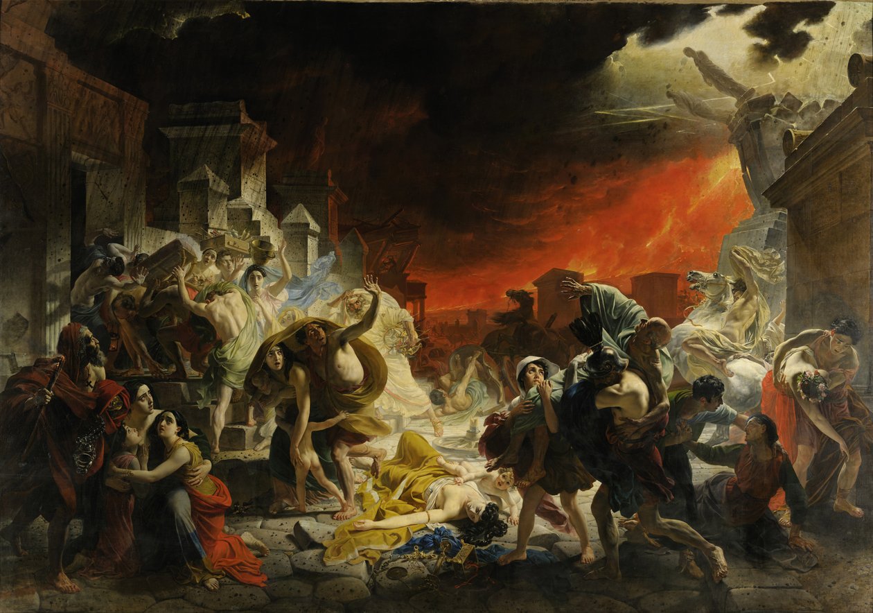 Den siste dagen i Pompeii, 1833 av Karl Pavlovich Bryullov