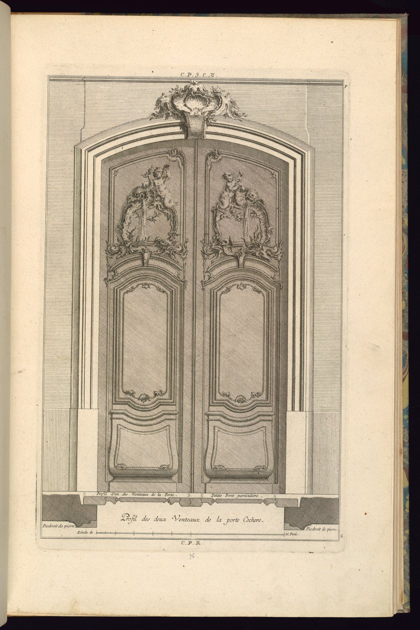 Høyde og plan for en portal av Karl Albert von Lespilliez