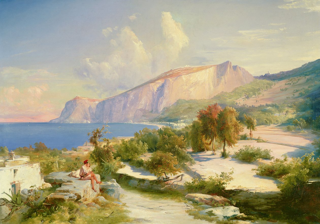 Marina Grande, Capri, ca. 1829 av Carl Blechen