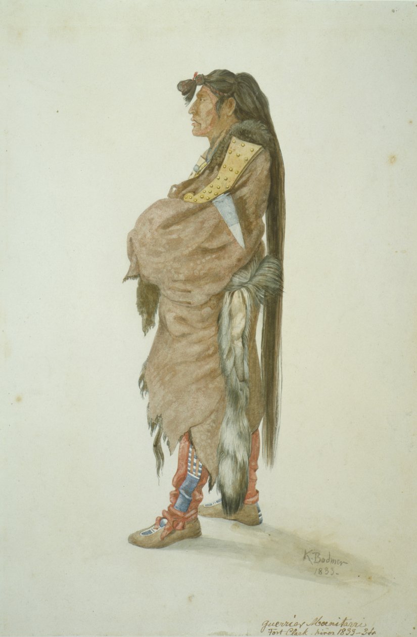 Ahsch? Psa Masihichsi, en Hidatsa-mann av Karl Bodmer