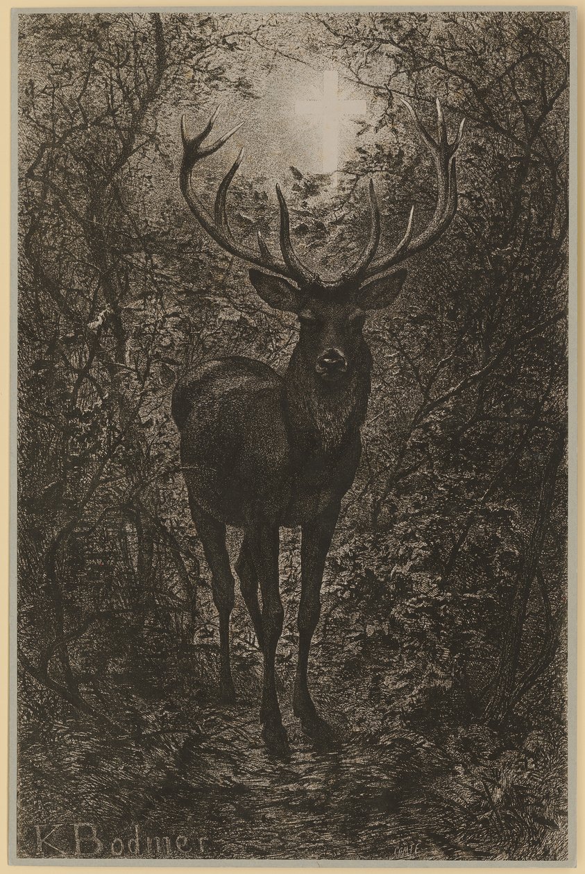 Hubertushjort av Karl Bodmer