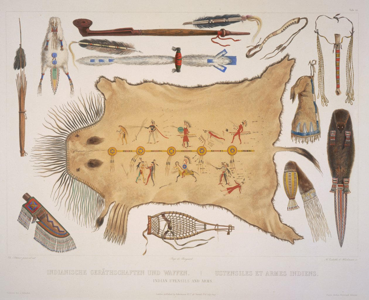Indiske redskaper og armer av Karl Bodmer