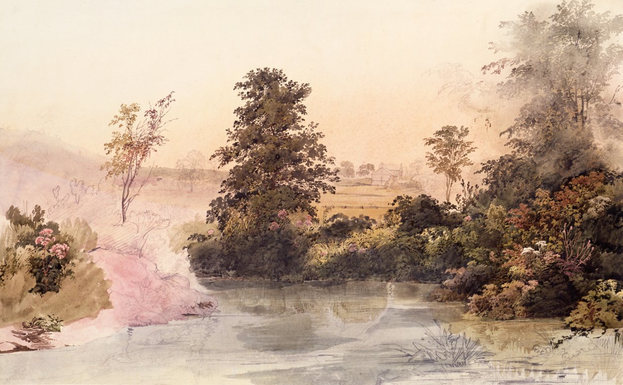 Mahoning Creek, Pennsylvania av Karl Bodmer
