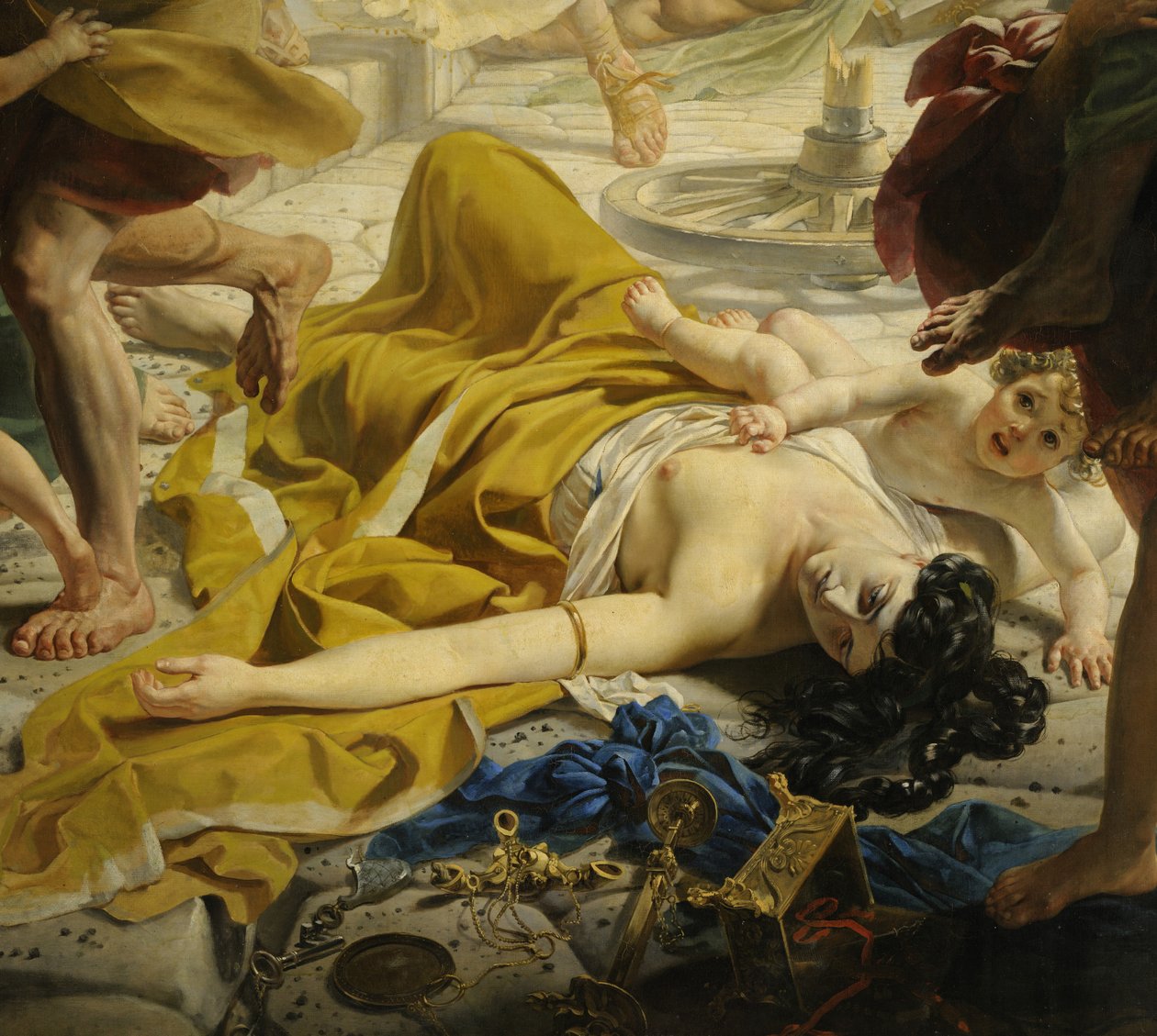 Detalj av Pompeii siste dag (av Karl Bryullov, 1833, Russian Museum) av Karl Pavlovich Bryullov