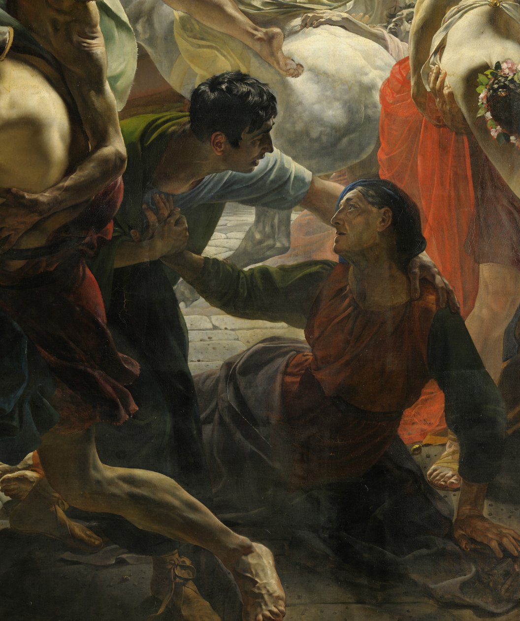 Detalj av den siste dagen i Pompeii (av Karl Bryullov, 1833, Russian Museum) av Karl Pavlovich Bryullov