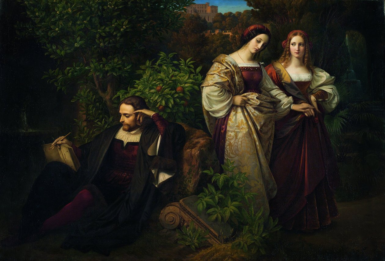 Torquato Tasso og de to Leonorene av Karl Ferdinand Sohn