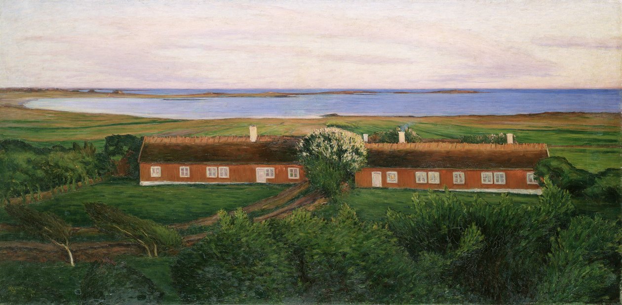 De nærliggende gårdshusene, 1894 av Karl Fredrick Nordstrom