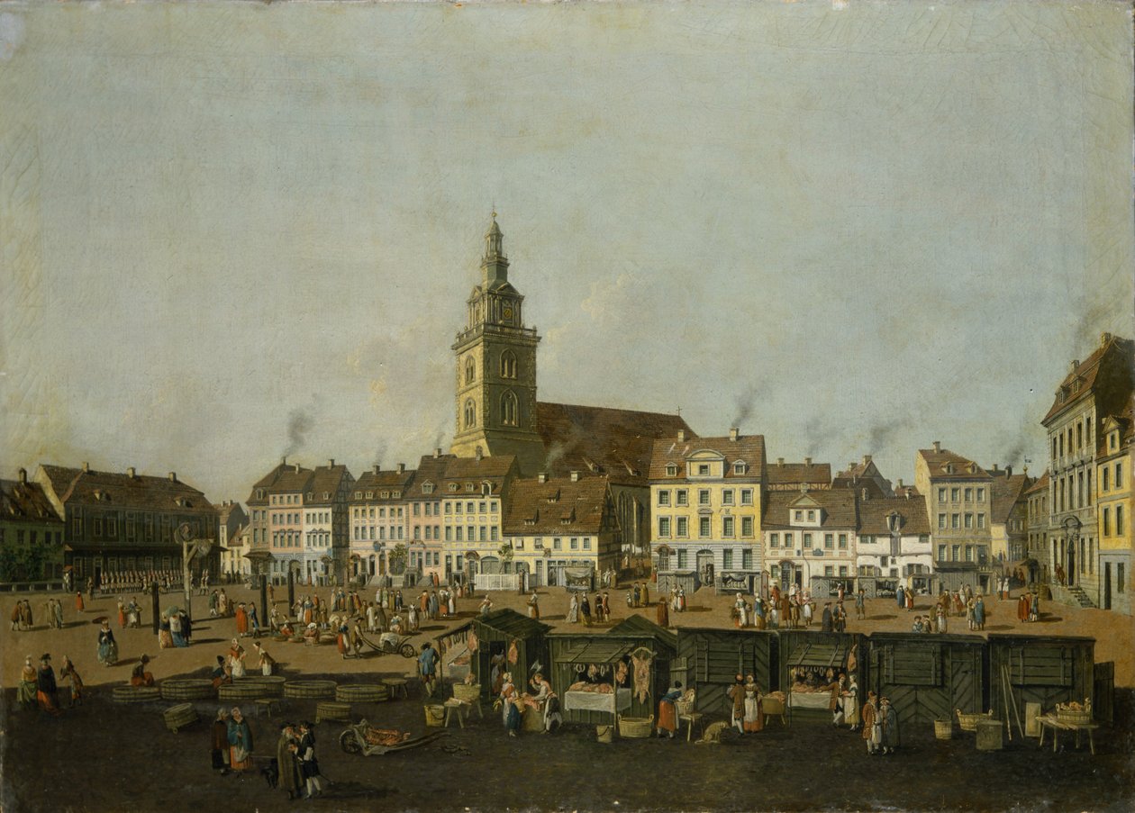 Utsikt over Neue Markt med St. Mary