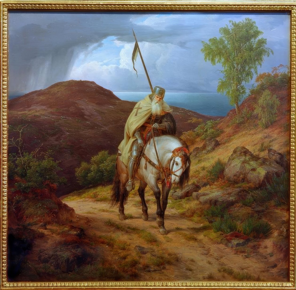 Tilbakevendende korsfarer av Carl Friedrich Lessing