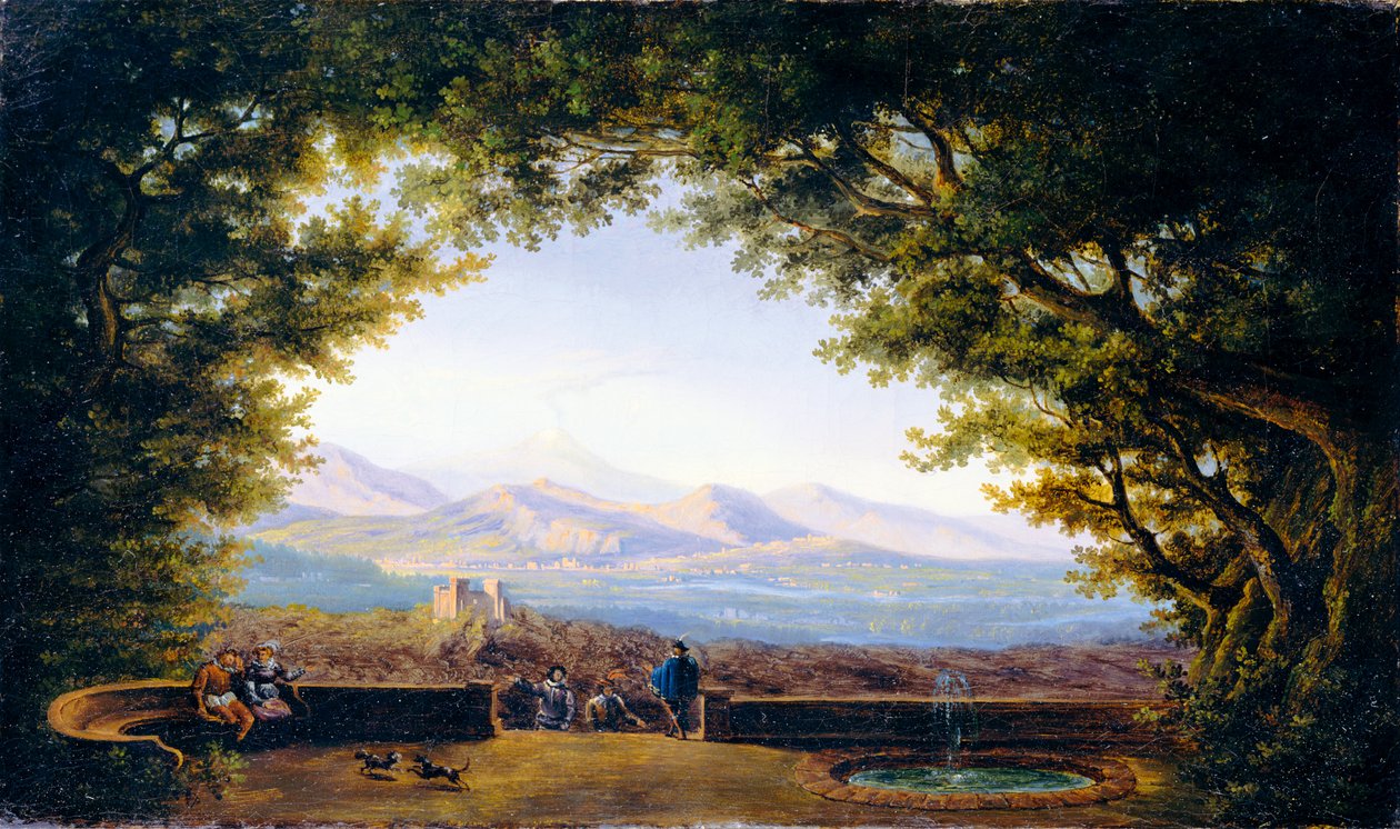 Altan med vid utsikt (kopi etter Karl Friedrich Schinkel) av Karl Friedrich Schinkel