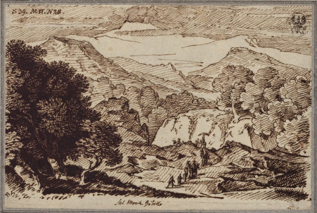 På Monte Gibello nær Etna av Karl Friedrich Schinkel