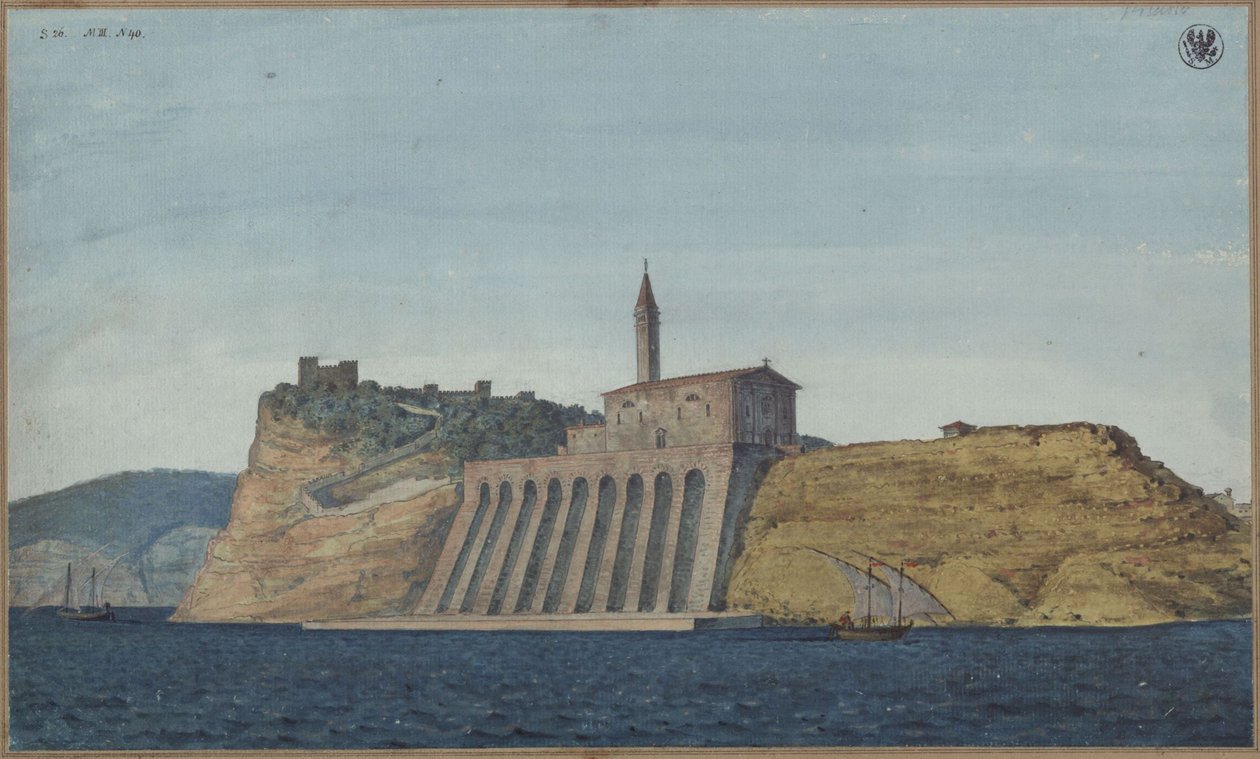 Katedralen i Piran i Istria av Karl Friedrich Schinkel