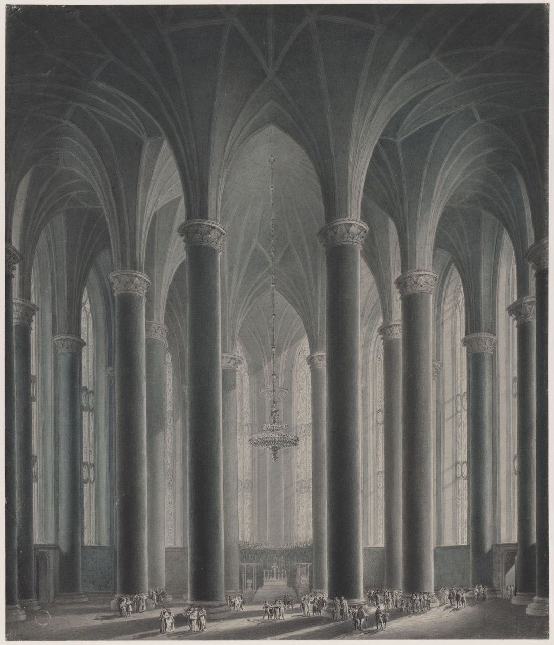 En fyrstes residens. Interiør av Karl Friedrich Schinkel