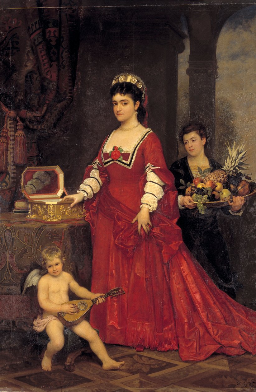 Adelina Patti 1843-1919, C1860-1880. av Karl Friedrich Steinhardt