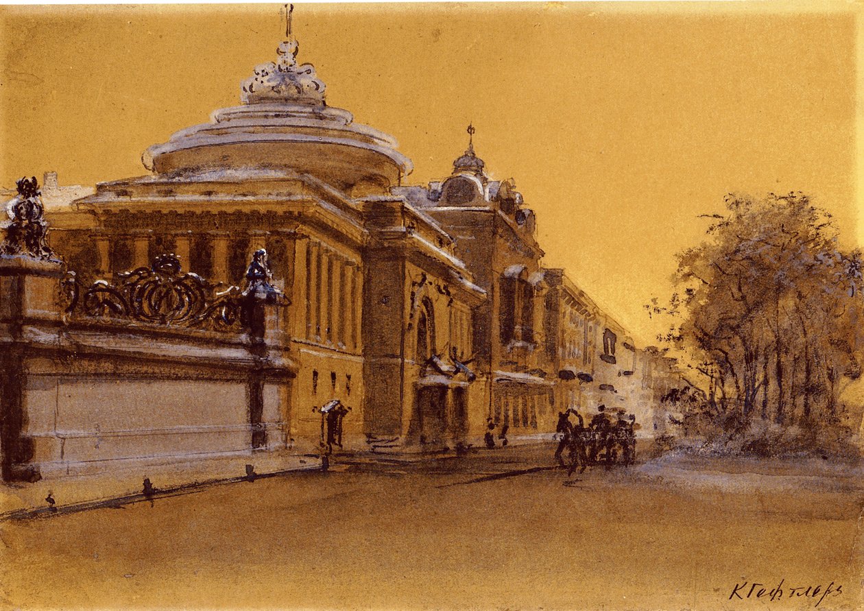 Panayev-teatret i St. Petersburg av Karl Geftler