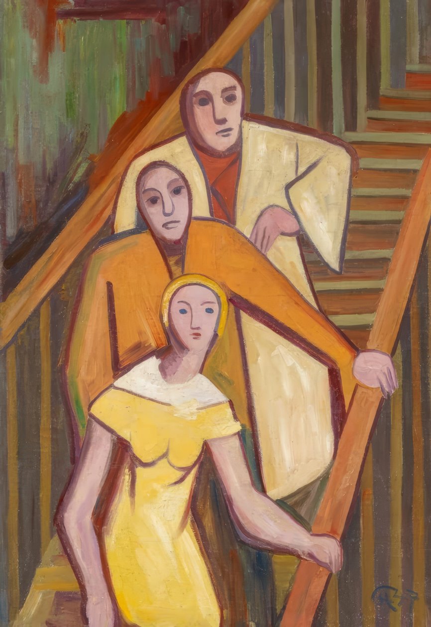 På trappen av Karl Hofer